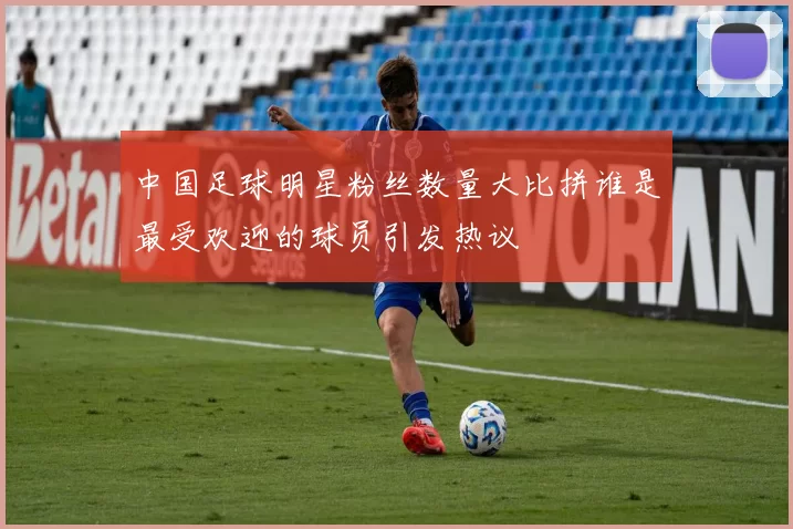 中国足球明星粉丝数量大比拼谁是最受欢迎的球员引发热议