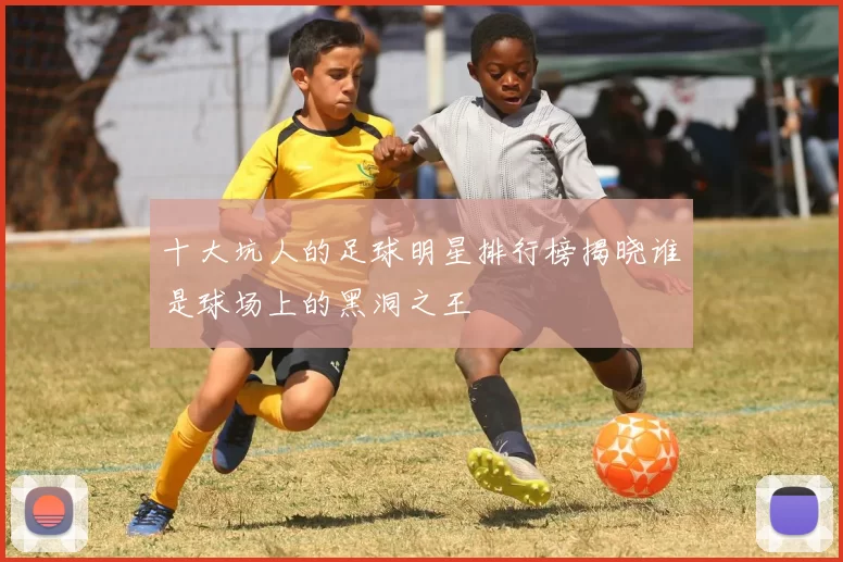 十大坑人的足球明星排行榜揭晓谁是球场上的黑洞之王